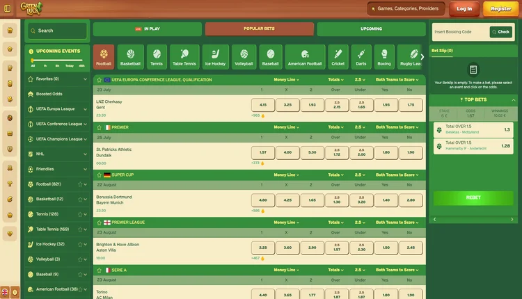 Greenluck sport betting