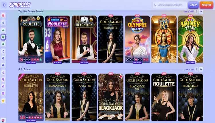 spinrollz live casino