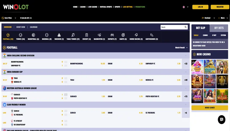 winolot live betting