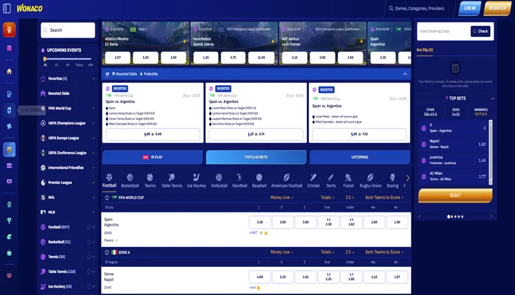 wonaco sport betting