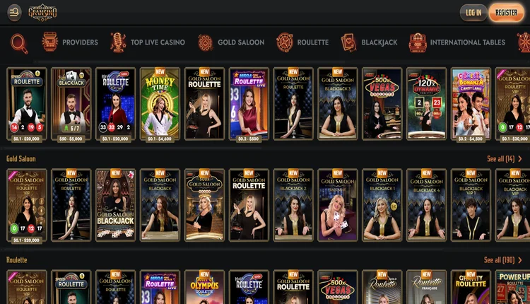 Gransino live casino