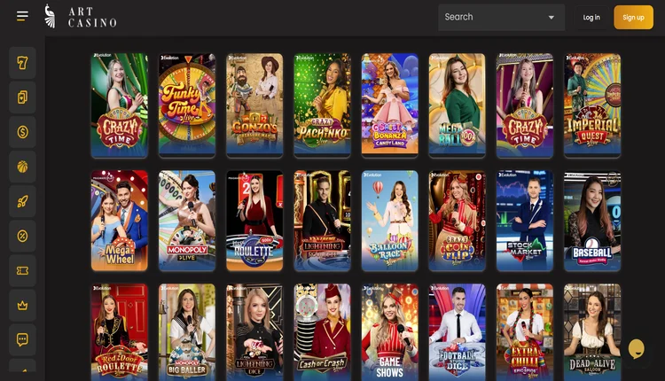 art casino live casino