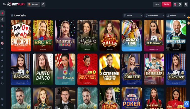 betfury live casino