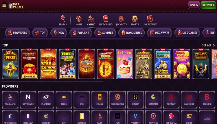 dicepalace casino