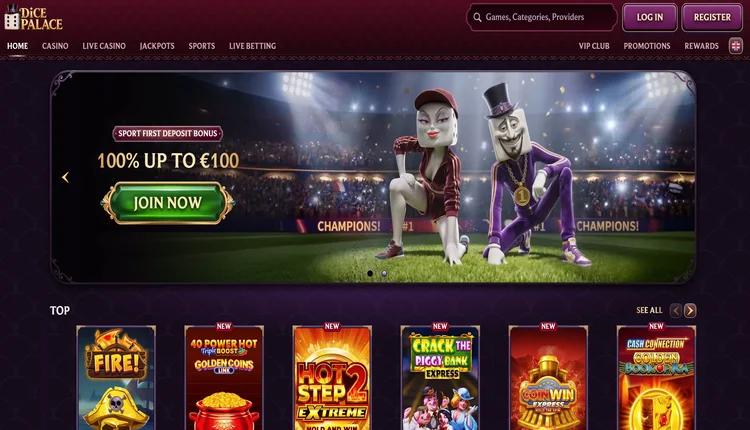 dicepalace homepage