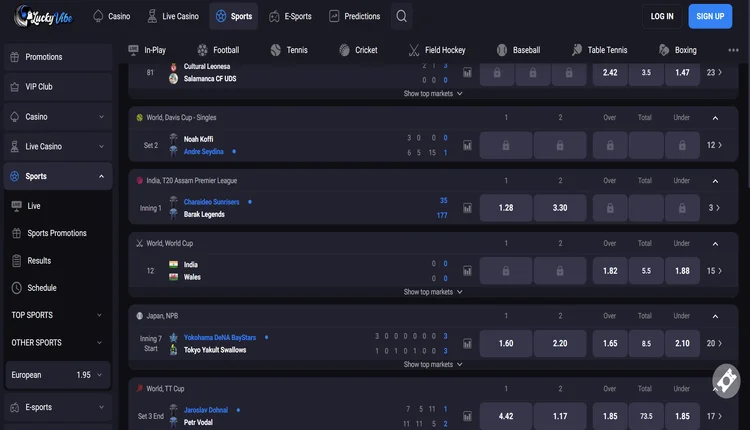 luckyvibe sports