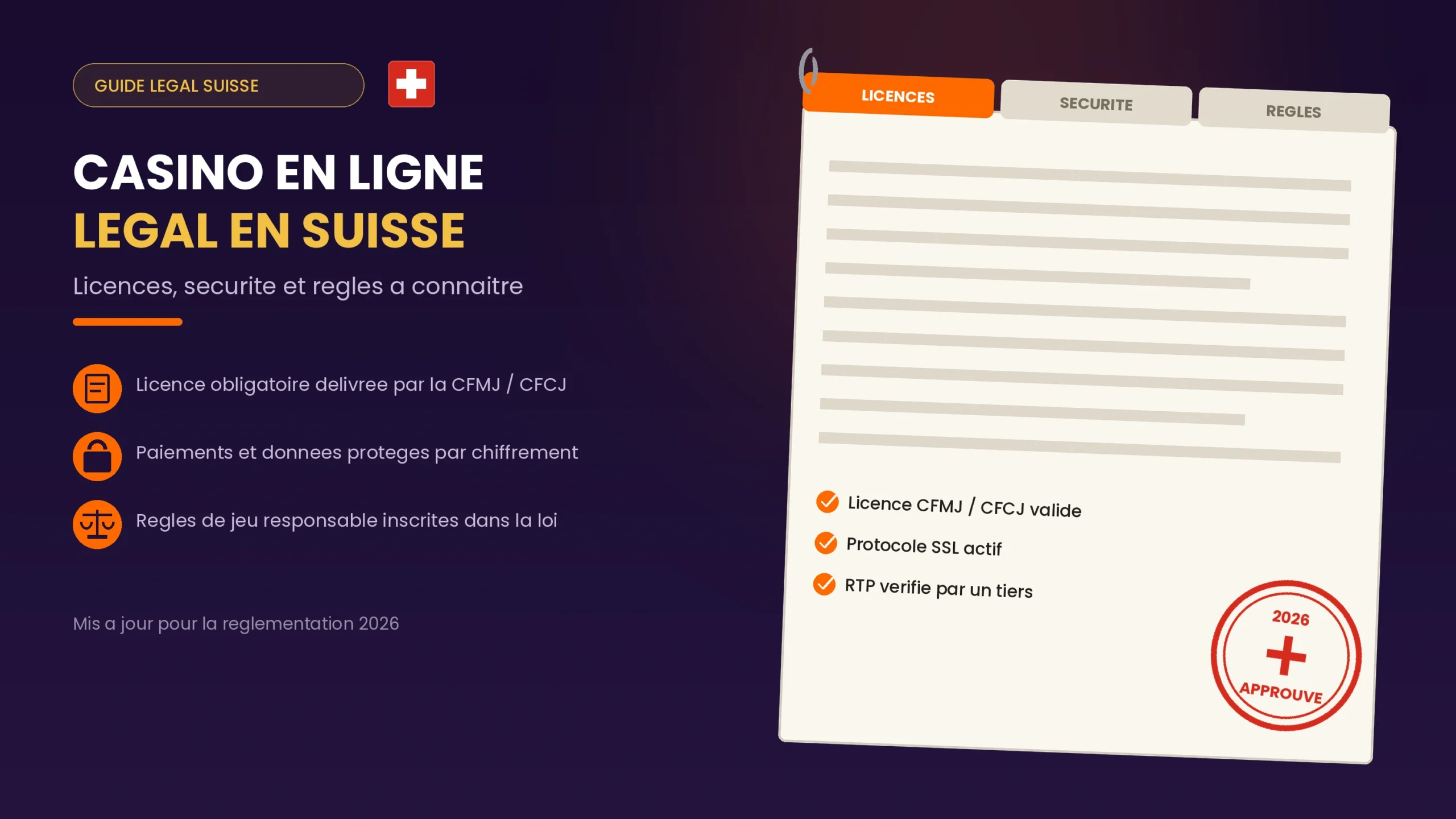 Casino en Ligne Legal en Suisse : Licences, Sécurité et Règles à Connaître